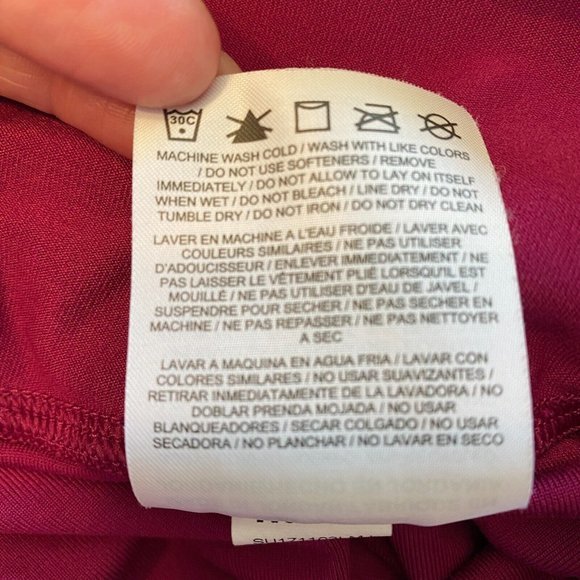 Nike Dri-Fit Power Legend Crop Legging S Magenta‎ Stretch Active Workout - Picture 11 of 11